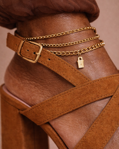 Sandalias de plataforma de lujo - Caramelo brillante