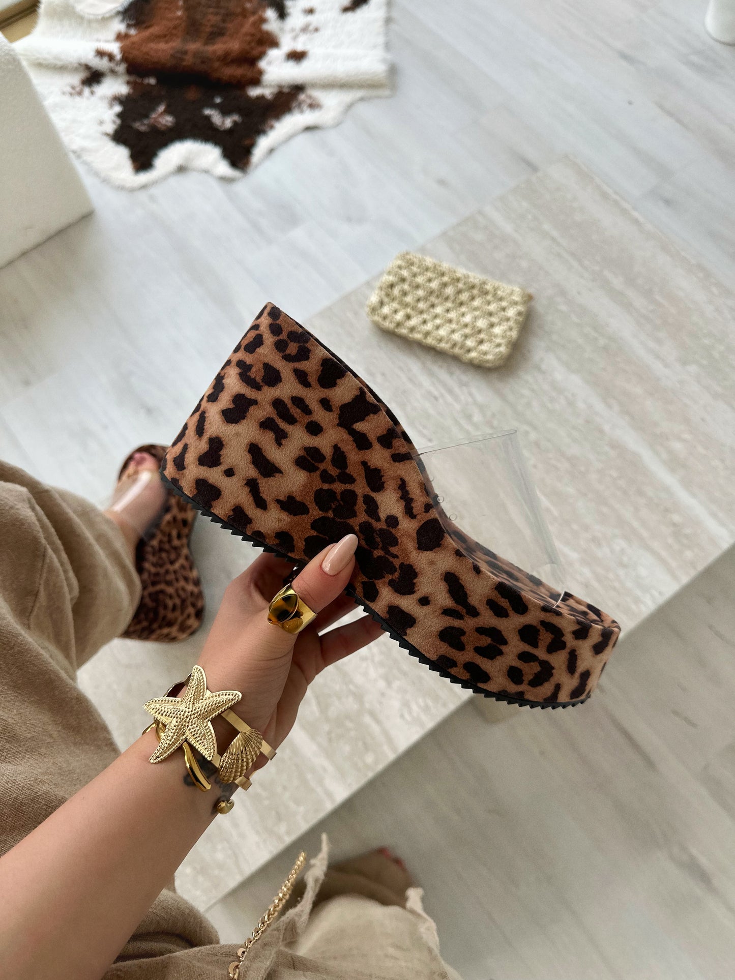 Sandália Dermy Leopard