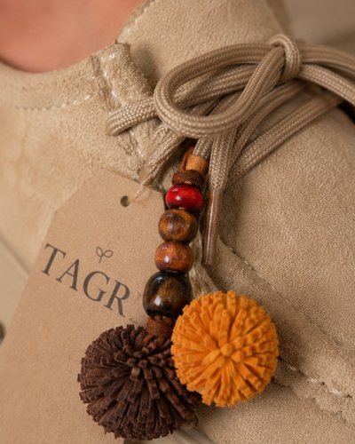 Mocassins Camel Boho Tassel