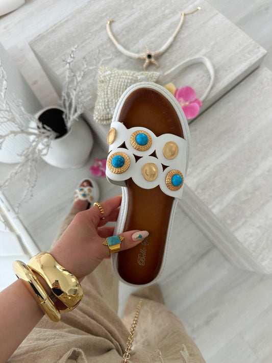 Sandália Jordânia White