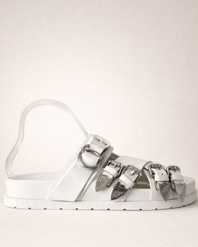 Sandália Urban Buckle – White Edge