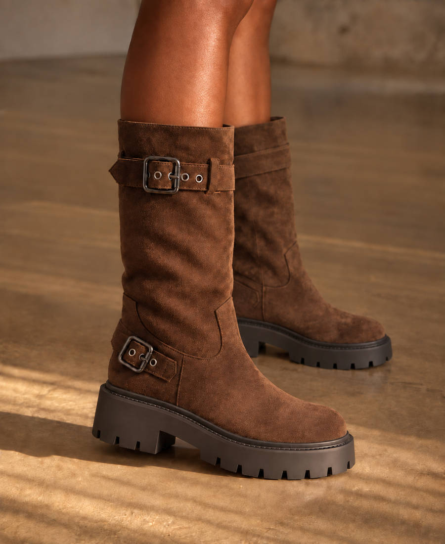 Botas Castanhas Urban Buckle