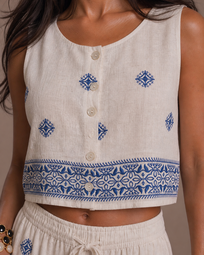 Conjunto Boho Artesanal — Exclusivo Amora Shoes
