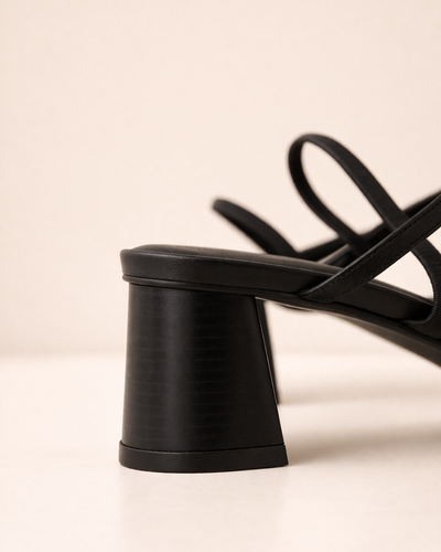 Obsidian Sculpt Heel – Black