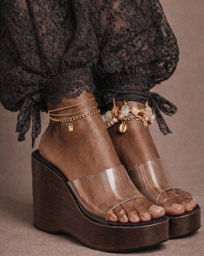 Clear Muse Wedge – Negro
