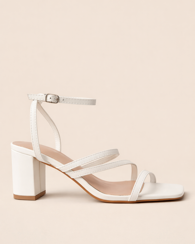 Sandalia Blanca Clean Block