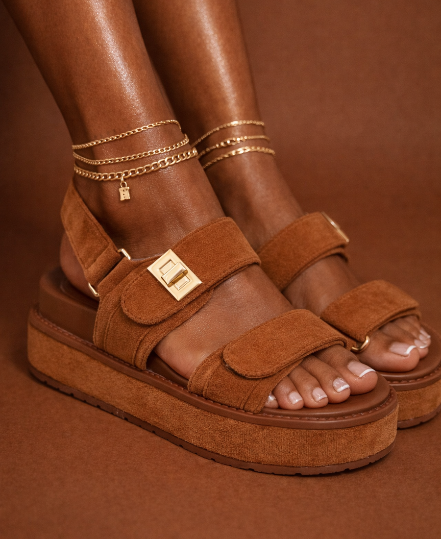 Caramel Suede Platform