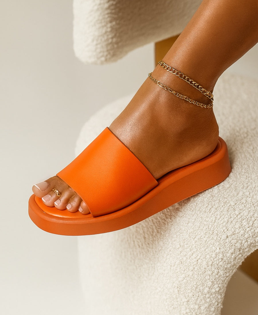 Sandalia Lira Naranja