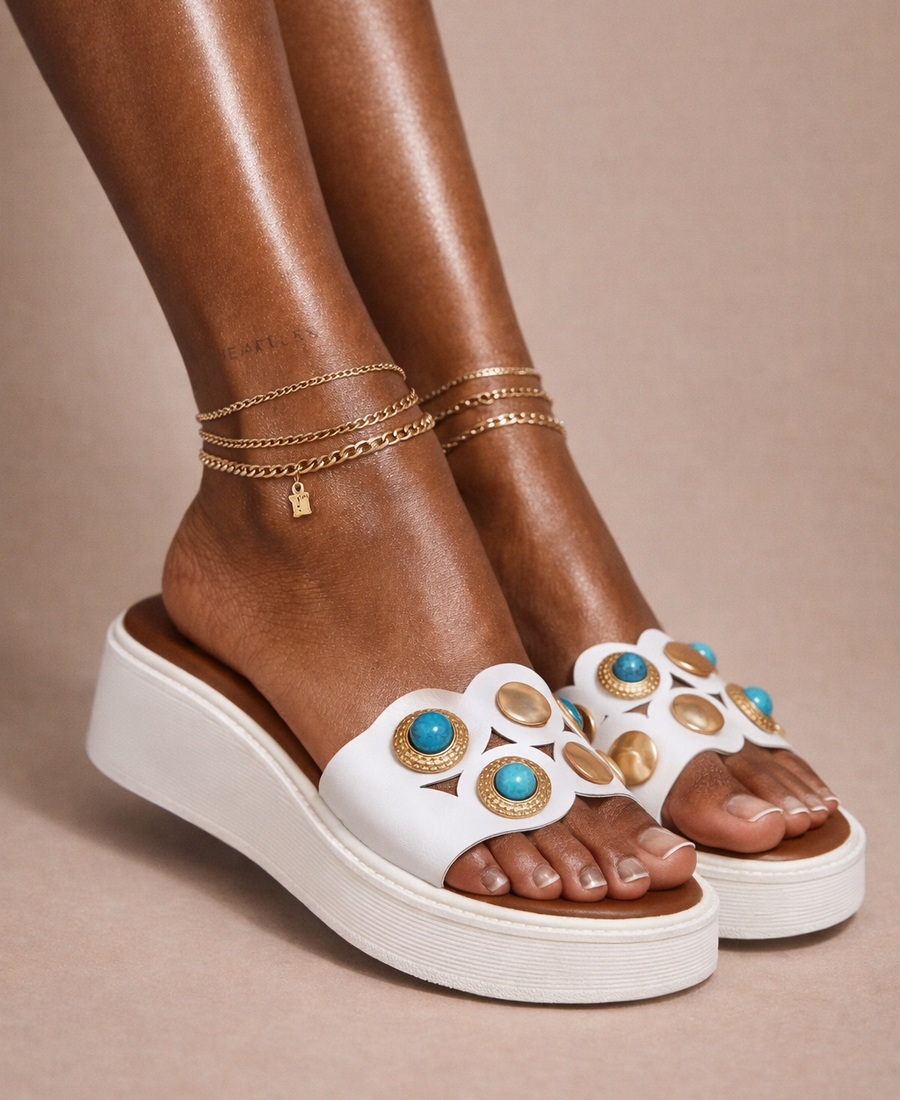 Ivory Turquoise Platform