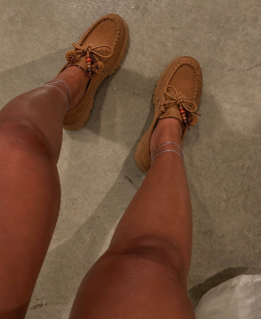 Mocassini Camel Boho Camel
