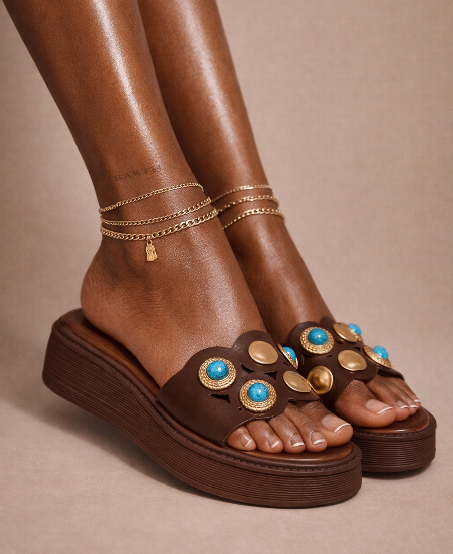 Turquoise Jewel Platform
