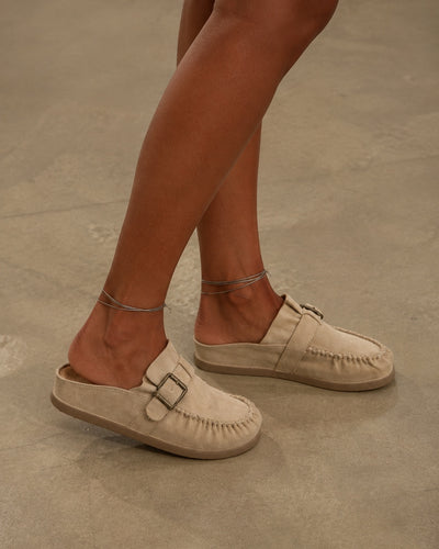 Mule Suede Cozy Beige
