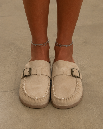 Mule Suede Cozy Beige