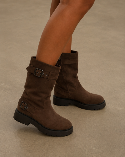 Stivali Castani Urban Buckle