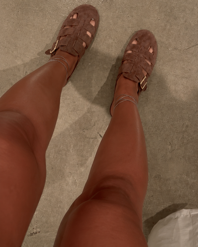 Chocolate Woven Clog