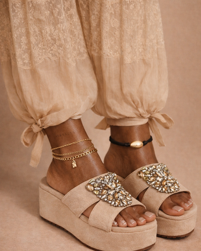 Sandalia Golden Glow – Nude Jewel