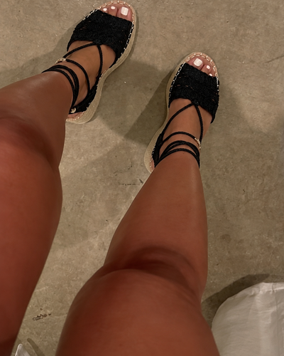 Sandália Ibiza Wedge Black