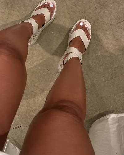 Sandália Riviera Studs Creme