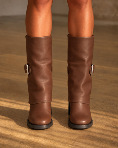 Stivale Siena con fibbia Brown
