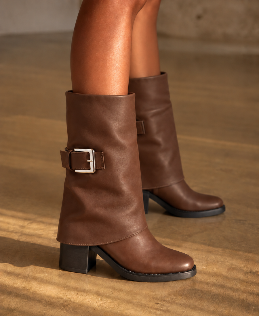 Stivale Siena con fibbia Brown