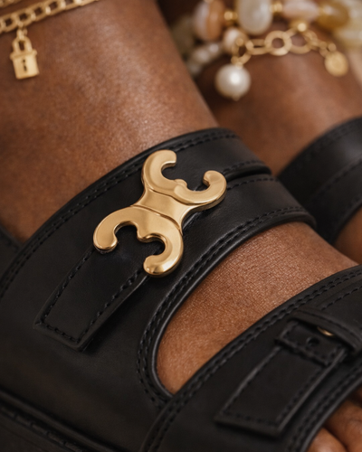 Sandalia Golden Emblem – Negra