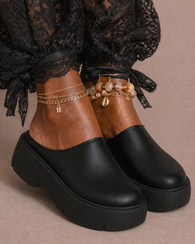 Minimal Platform Clog – Black Edition