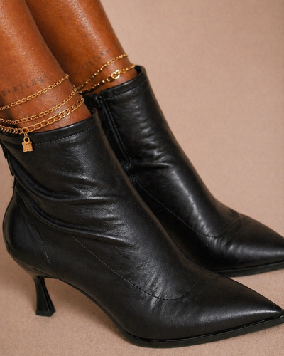 Bota Ankle Salto Fino Elegance