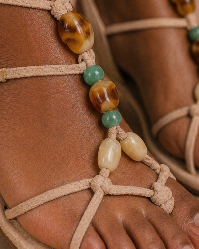 Boho Beads Nude – Amora Shoes