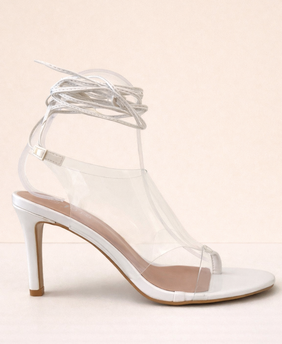 Sandalia Crystal Veil Stiletto