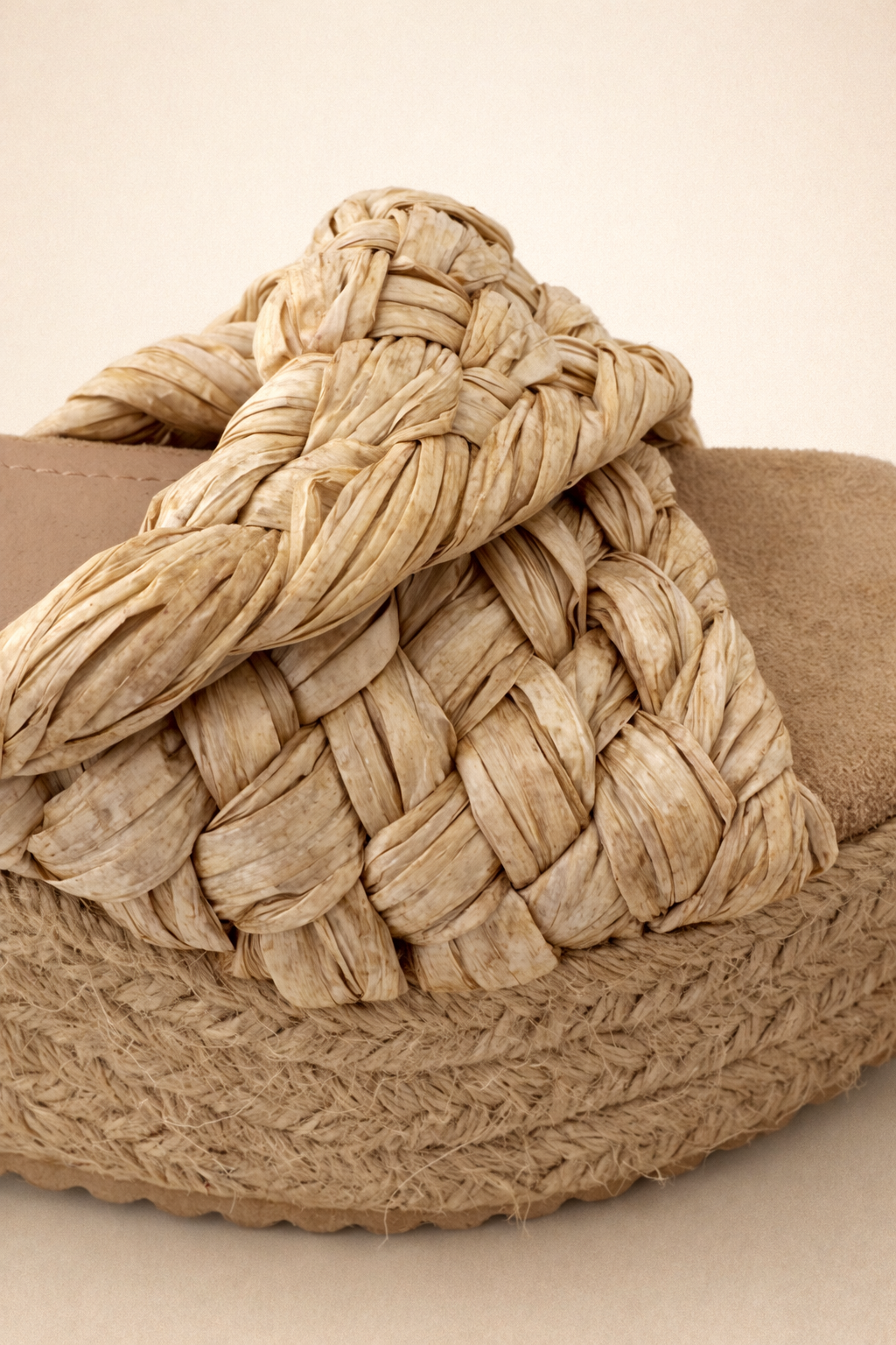 Natural Braided Wedge Mule – Raffia Espadrille