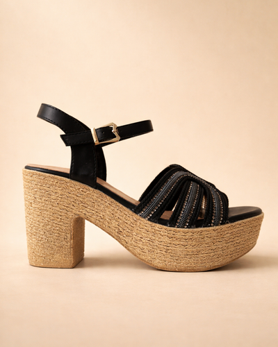 Black Glam Platform Heel