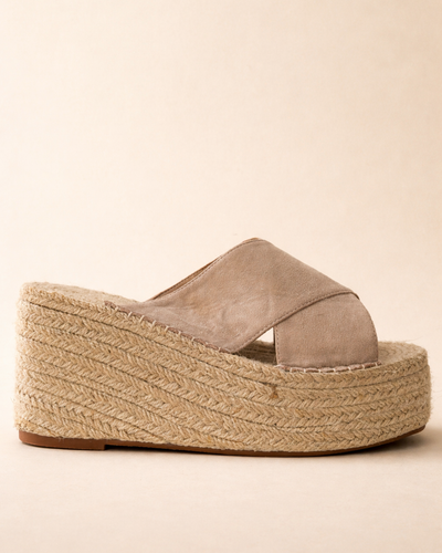 Soft Sand Espadrille Platform