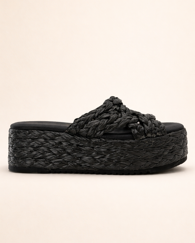 Black Woven Platform – Bold Edition