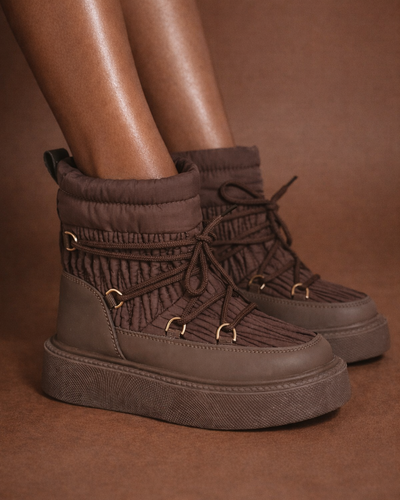 Bota Snow Castanha Alpine Luxe