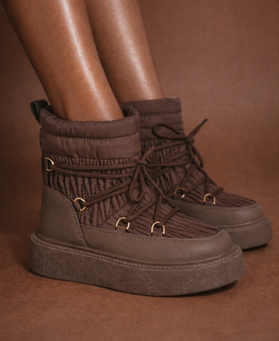Bota Snow Castanha Alpine Luxe