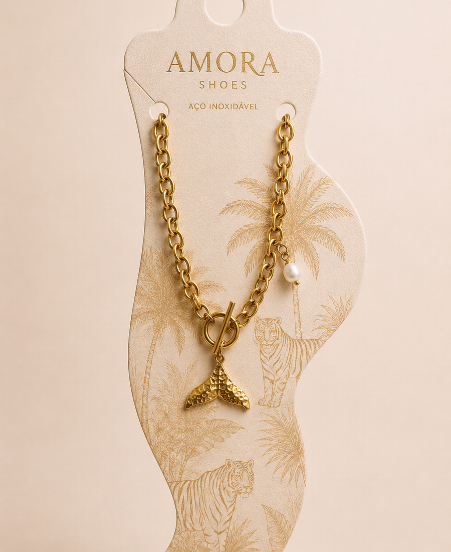 Coastal Glow Anklet - Aço Premium