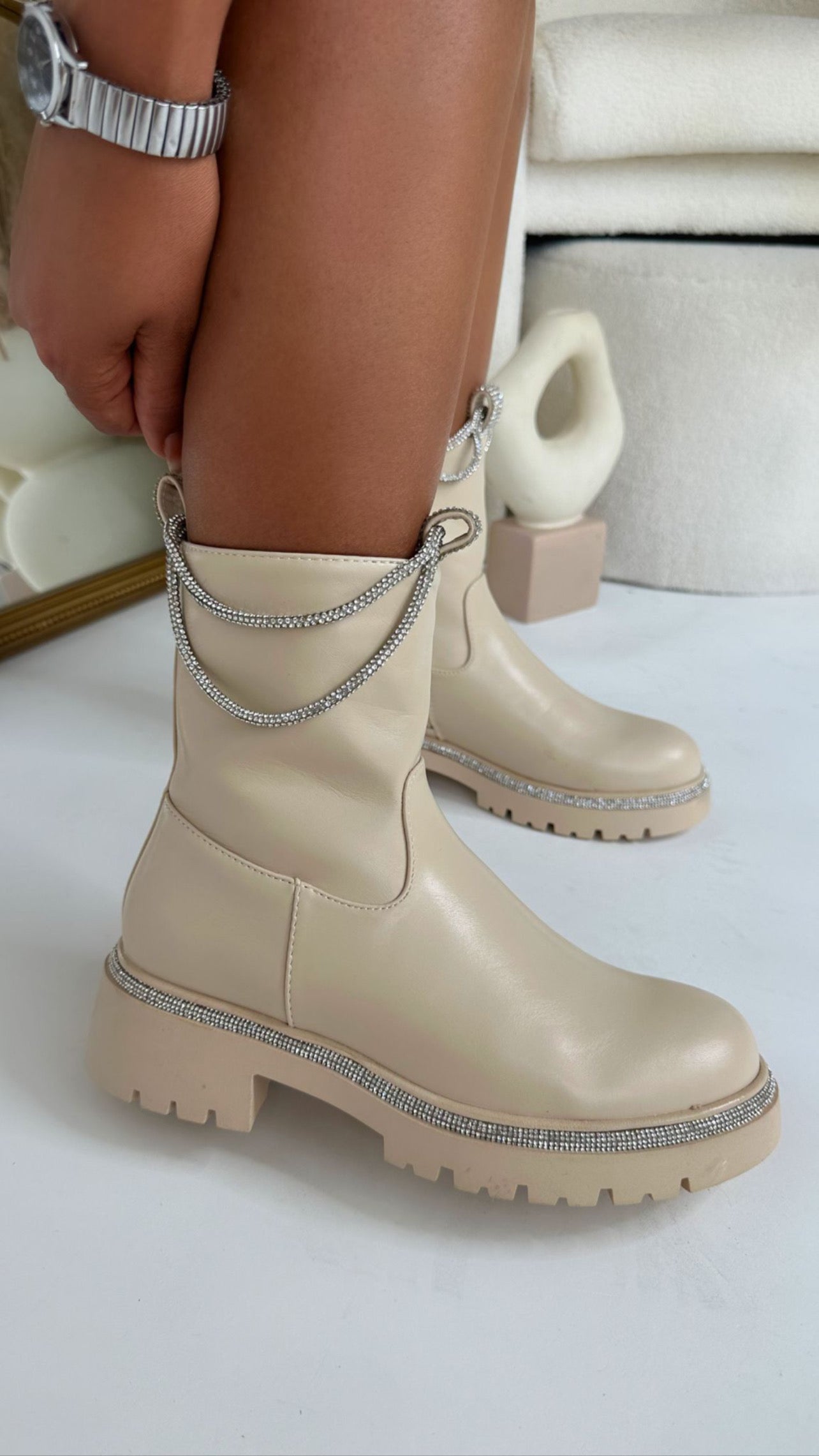 Bota Cora Nude