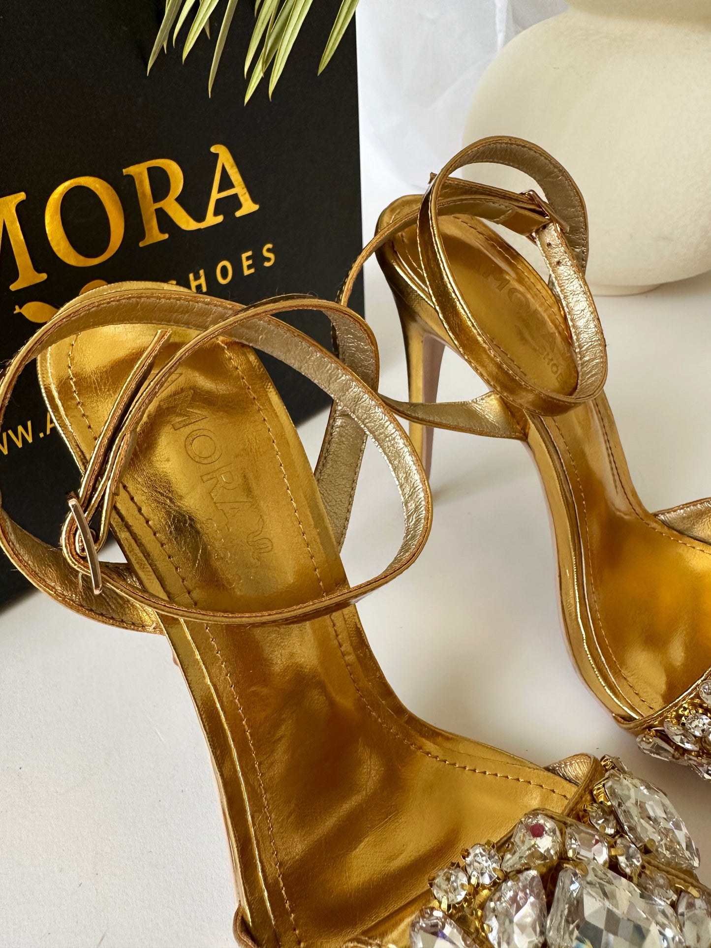 Sandália Cristal Gold
