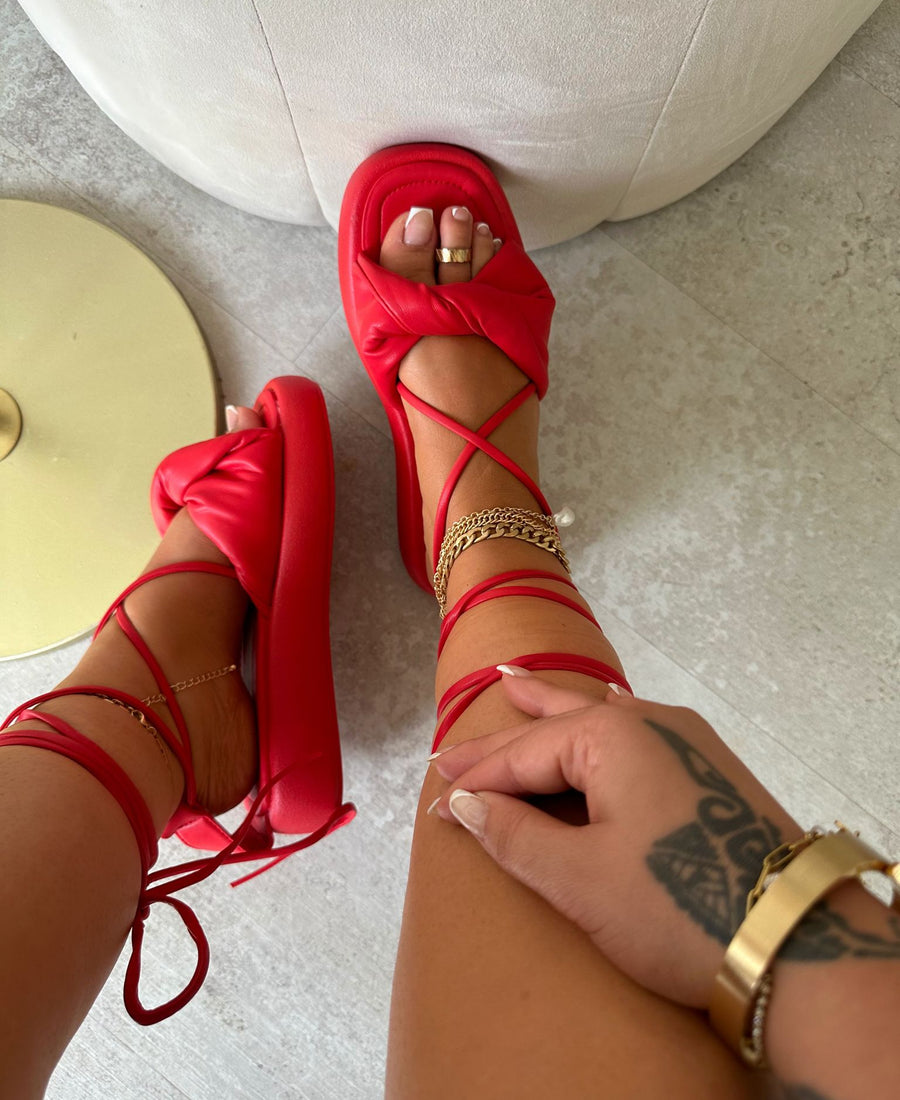 Sandalia Lumiar Rojo