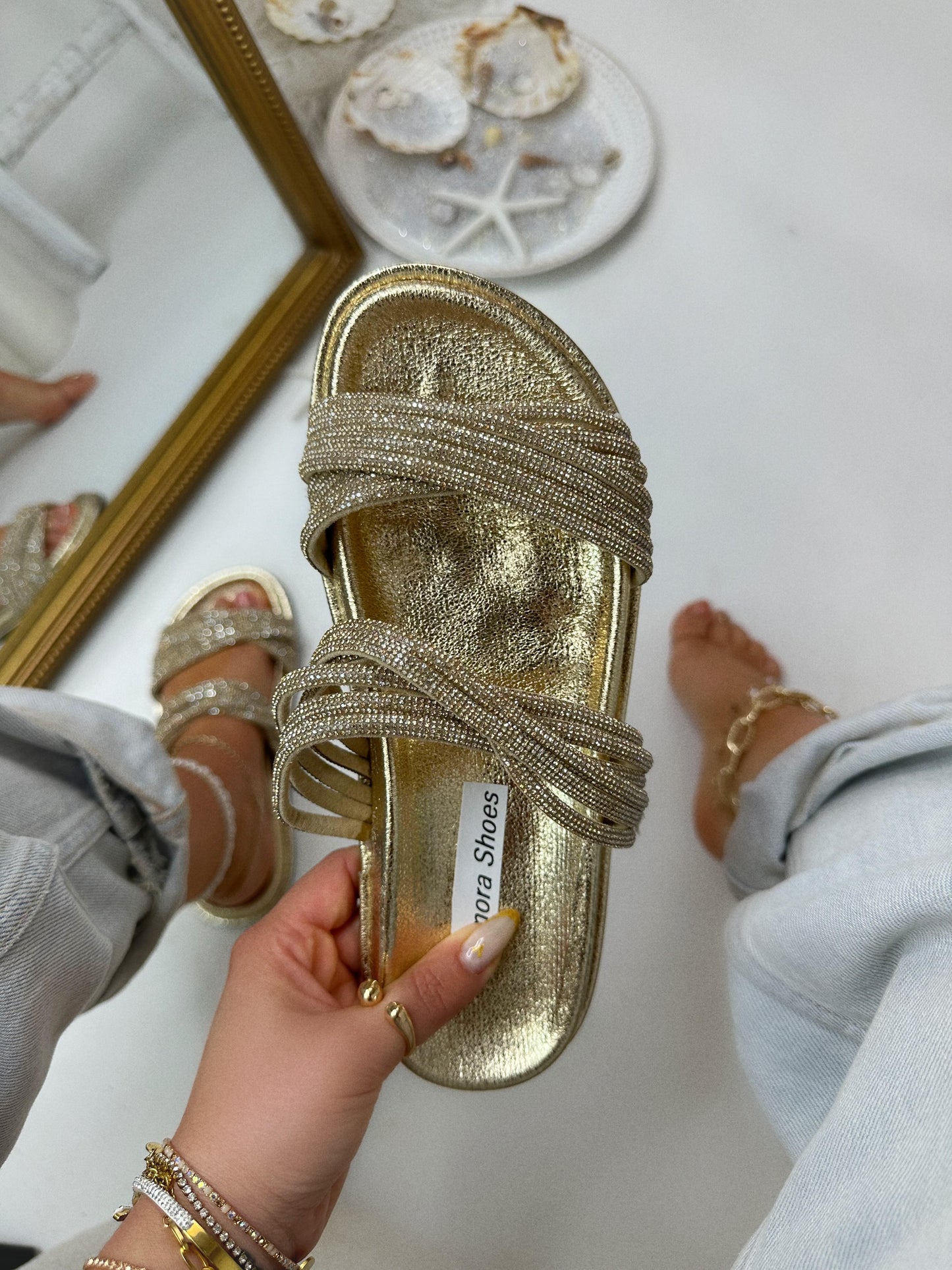 Sandália Audrey Gold