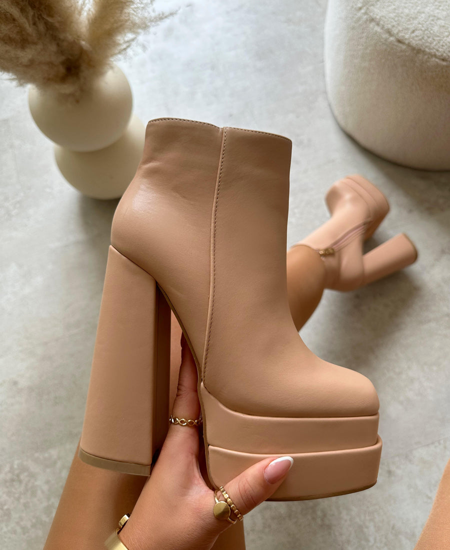 Botines Evya nude