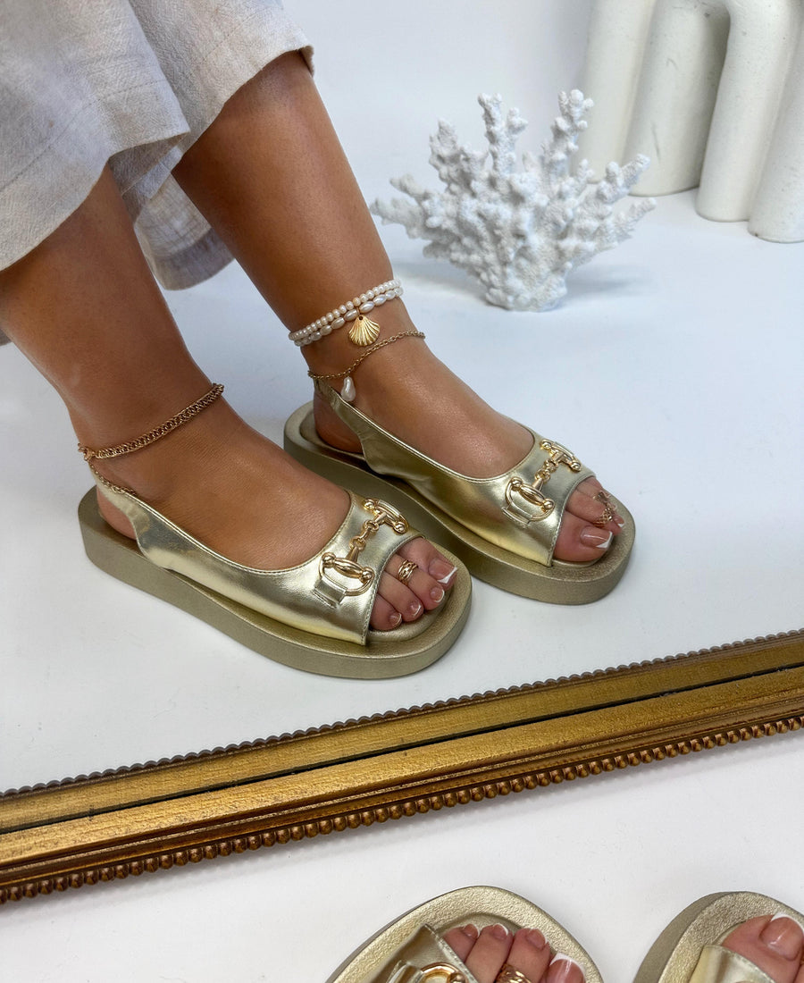 Sandália Ayra Gold