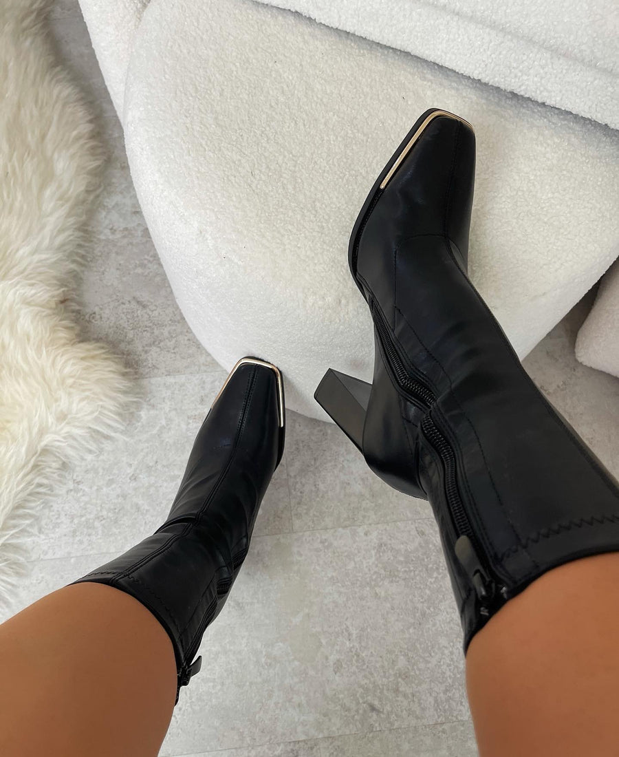 bottines cassy noires