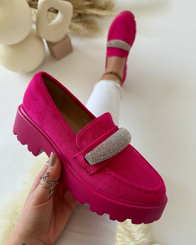 chaussures roses karol