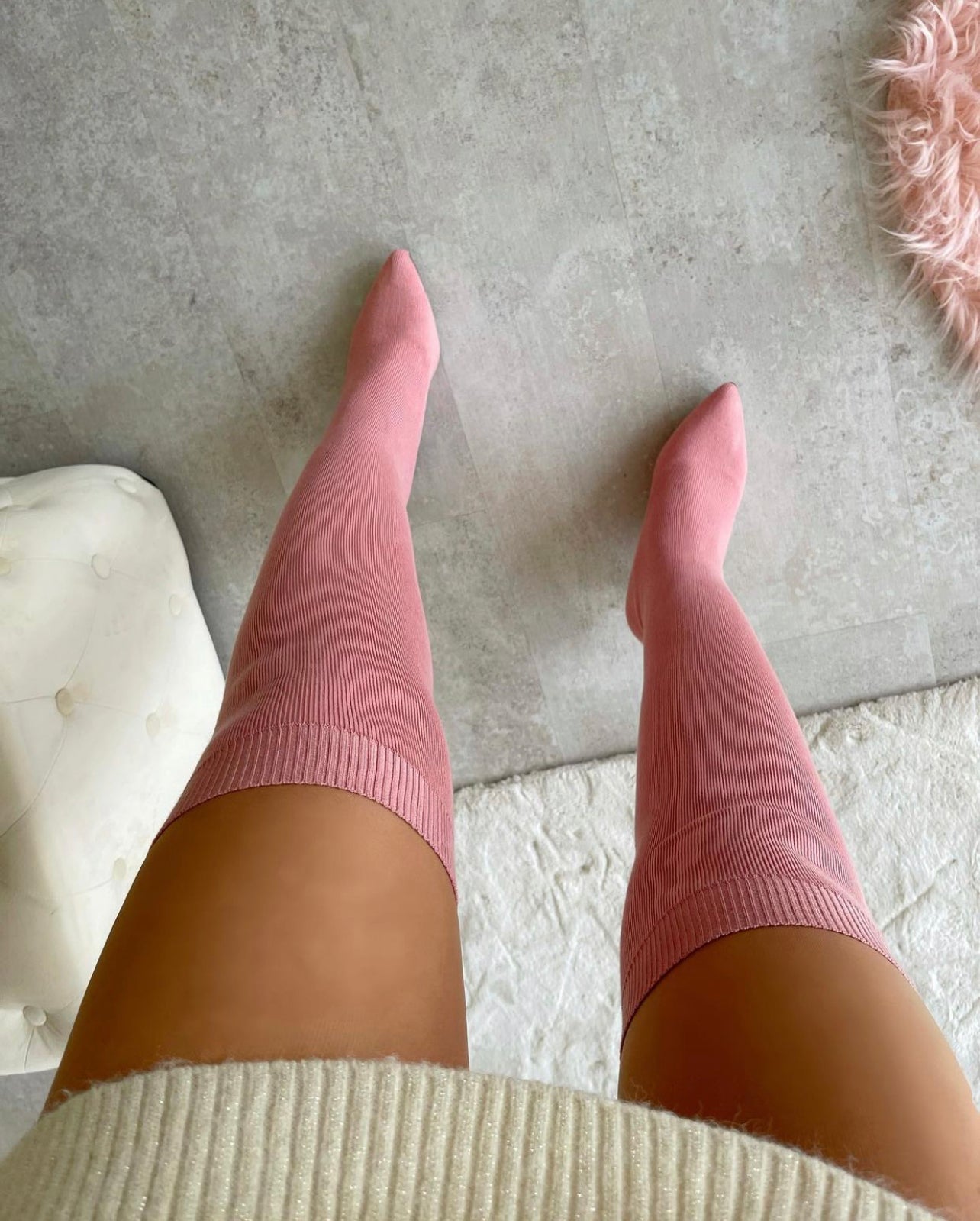 Bota Ária- Pink - 7 cm