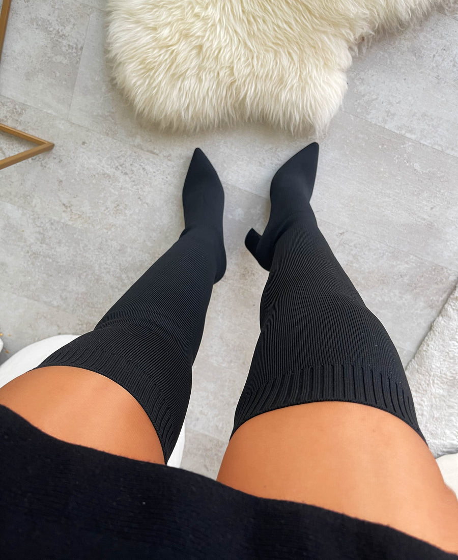Bottes noires jade