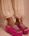 Sandalia Pink Glow – Statement Jewel
