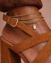 Platform Luxe Sandal — Caramel Glow