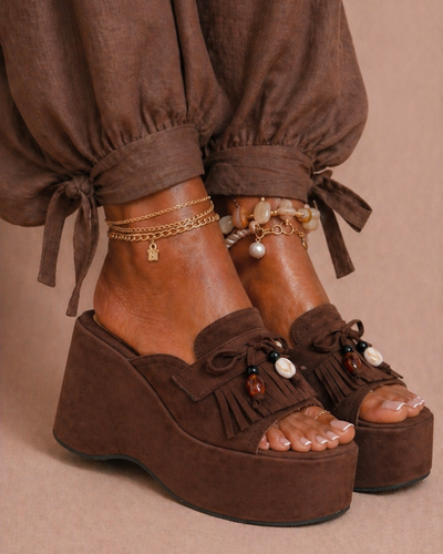 Plataforma con flecos Boheme