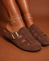 Chocolate Woven Clog